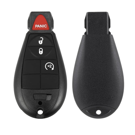 Jeep Chrysler Dodge 2009-2020 / 4-Button Fobik Key / PN: 05026886AI / IYZ-C01C / Keyless Go Fobik (AFTERMARKET) LOGO - SKU: RK-DDG-6378