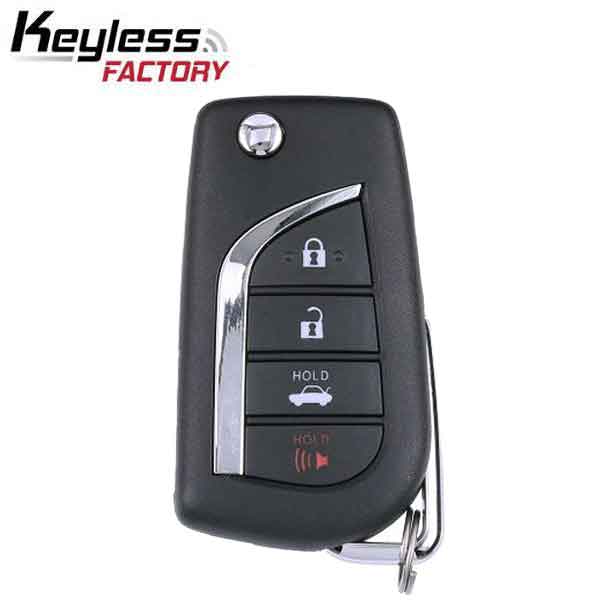 Toyota Camry 2012-2014 / 4-Button Remote Flip Key / HYQ12BFB / (G Chip) (AFTERMARKET) - SKU: RFK-TOY-BDM-G4A