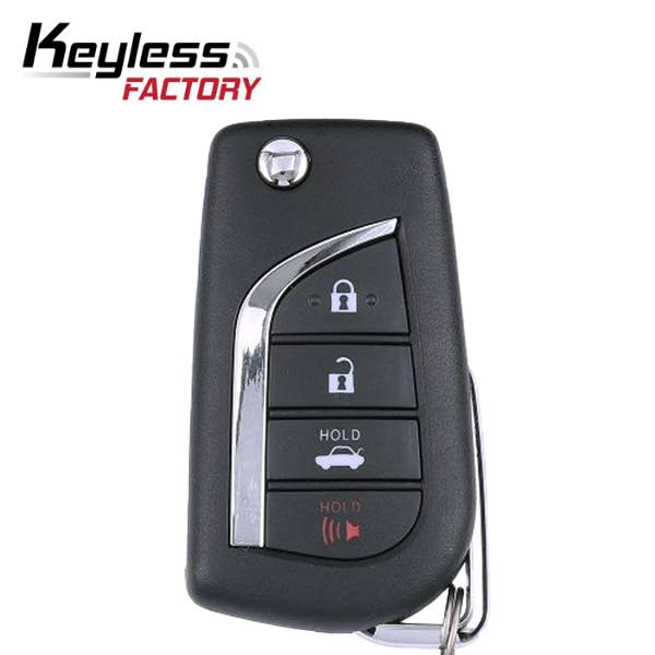 SKU: RFK-TO-BFB-4, 2018-20223Toyota Camry / 4-Button Flip Key / PN: 89070-06790 / HYQ12BFB (H Chip) (AFTERMARKET)
