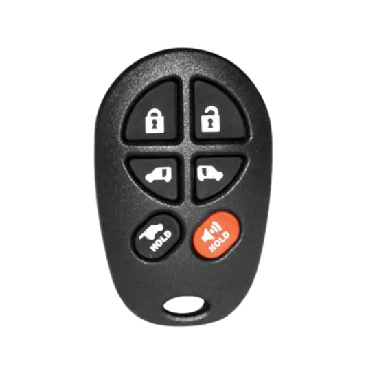 2004-2018 Toyota Sienna / 6-Button Keyless Entry Remote / PN: 89742-AE051 / GQ43VT20T (AF