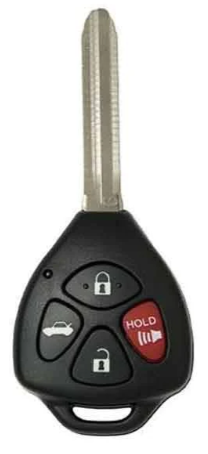 Toyota 2010-2014 - 4-Button Remote Head Key - FCC ID: GQ4-29T - 315 MHz - CHIP: G, 4D - (AFTERMARKET) - SKU: RHK-TOY-29T-G-4B