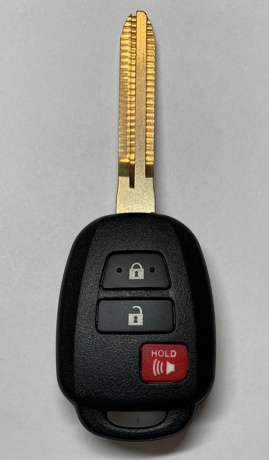 Toyota RAV4, Highlander 2013-2021 - 3-Button Remote Head Key - FCC ID: GQ4-52T, GQ452T - Chip ID: ID 4D H - 315 MHz (AFTERMARKET) - SKU: RHK-TOY-52TH-3