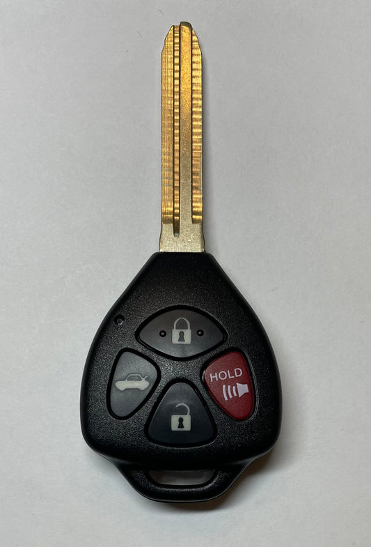 Toyota Camry, Corolla 2007-2010 - 4-Button Remote Head Key - FCC ID: HYQ12BBY - Chip ID: 4D67 - 315 MHz (AFTERMARKET) - SKU: RK-TOY-401