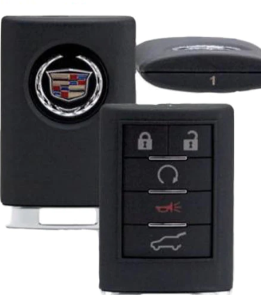 Cadillac CTS 2007-2013 / 5-Button Key FOB [SHELL] / PN: 5923883 / OUC6000066 / SKU: STR-5923883 (SHELL)