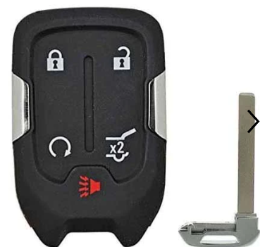 GM 2015-2021 / 5-Button Smart Key SHELL / FCC: HYQ1AA, HYQ1EA / SKU: SKS-GM-010 (SHELL)