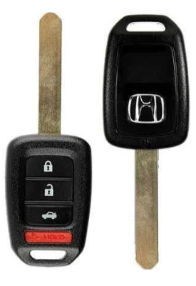 Honda Accord, Civic, CR-V / 2016-2021 / 4-Button Remote Head Key / PN: 35118-T2A-A60 / FCC: MLBHLIK6-1TA / 433 MHz / SKU: RHK-ULK176