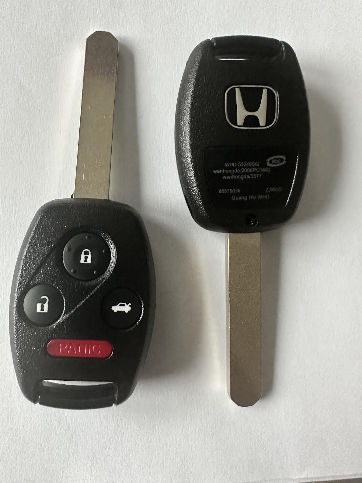 Honda CR-V 2005-2006  / 4-Button Remote Head Key / PN: 35111-S9A-305 / FCC ID: OUCG8D-380H-A / SKU: RHK-HON051