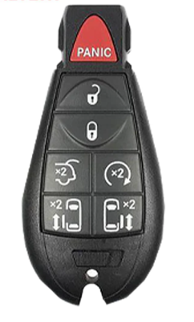 Chrysler Dodge VW / 2008-2018 / 7-Button Fobik Key / FCC: M3N5WY783X / 433 MHz / SKU: RK-CHY-FBK-7 (No Logo)