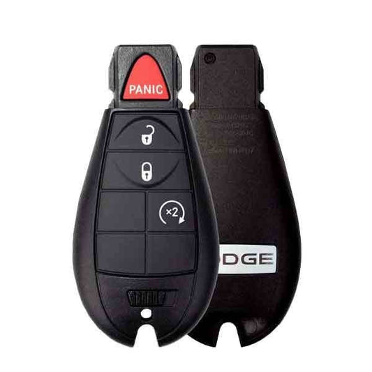 Jeep Chrysler Dodge 2009-2020 / 4-Button Fobik Key / PN: 05026886AI / IYZ-C01C / Keyless Go Fobik (AFTERMARKET) LOGO - SKU: RK-DDG-6378