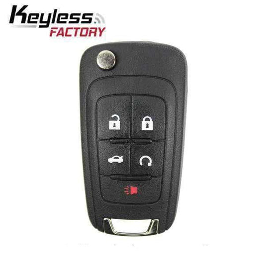 GM 2010-2019 / 5-Button Flip Key / PEPS / PN: 13504199 / OHT01060512 / HU100 / PEPS (AFTERMARKET) - SKU: RFK-GM-PRX5