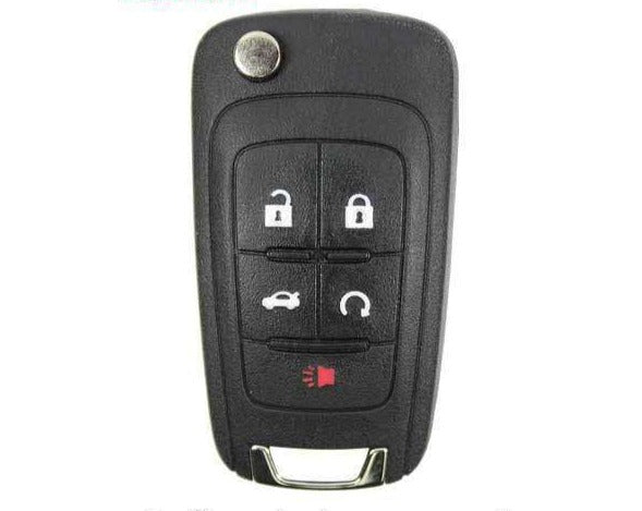 GM Buick, Chevrolet, GMC  2010-2019 / 5-Button Flip Blade Key SHELL /  FCC: OHT01060512 / SKU: FKS-GM-FP5B