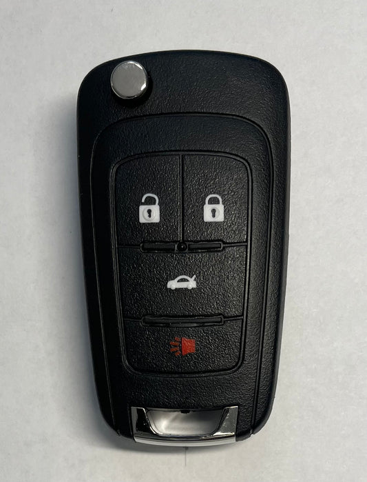 Chevrolet 2010-2019 - 4-Button Flip Key HS / non PEPS  / FCC ID: OHT01060512 & OHT05918179 & V2T-01060512 & AVL-B01T1AC / SKU: RFK-ULK025