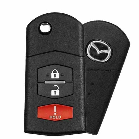 Mazda 2006-2015 / 3-Button Flip Key / PN: CC43-67-5RYC / BGBX1T478SKE125-01 - SKU: RFK-MAZ021