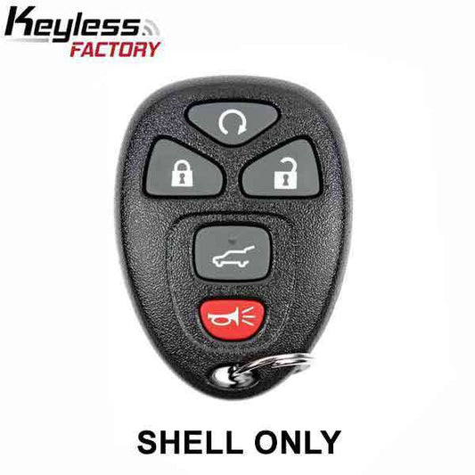 SKU: ORS-GM-1223, 2007-2017 GM / 5-Button Keyless Entry Remote SHELL / OUC60270 / Black (AFTERMARKET)