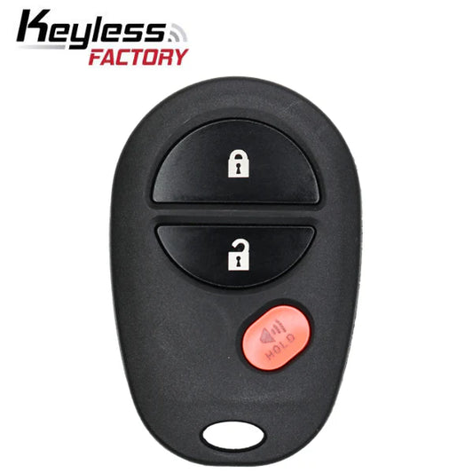 SKU-R-T-20T-4B, 2004-2008 Toyota Avalon / Solara / 4-Button Keyless Entry Remote / GQ43VT20T / 89742-AA040