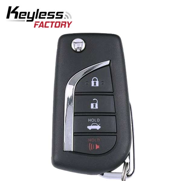 SKU: RFK-TOY-BFB-4, 2018-2022 Toyota Camry / 4-Button Flip Key / PN: 89070-06790 / HYQ12BFB (H Chip) (AFTERMARKET)