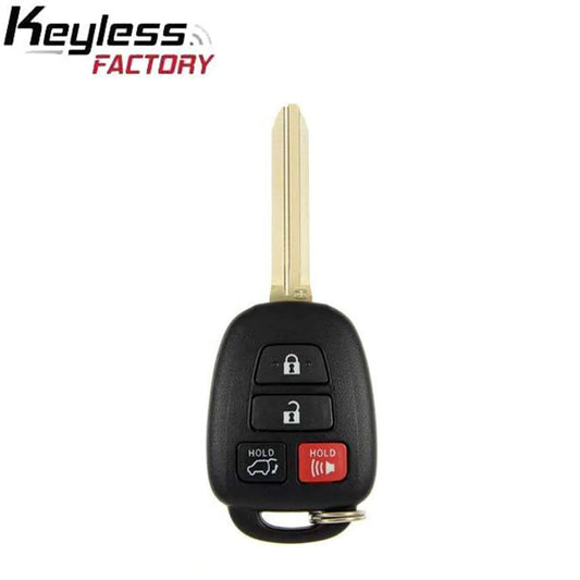 SKU: RHK-TOY-DMR4, 2013-2018 Toyota RAV4 / 4-Button Remote Head Key / PN: 89070-42830 / HYQ12BDM