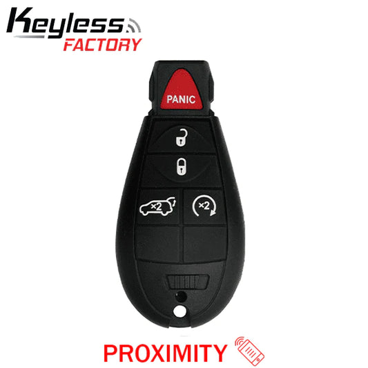 Jeep Grand Cherokee Dodge Durango 2009-2013  / 5-Button Fobik Key / PN: 05026538AK / FCC ID: IYZ-C01C  (AFTERMARKET) - SKU: RSK-CDJ-KGF-5