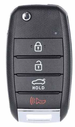 Kia Optima 2016-2020  / 4-Button Flip Key / PN: 95430-D4010 / SY5JFRGE04 (JF 4BT) (AFTERMARKET) - SKU: RFK-KIA-022