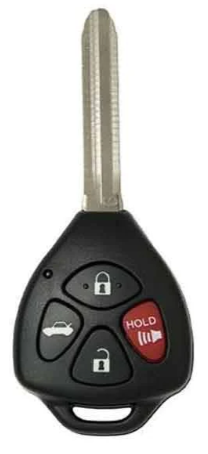 Toyota 2010-2014 - 4-Button Remote Head Key - FCC ID: GQ4-29T - 315 MHz -  CHIP: G, 4D - (AFTERMARKET) - SKU: RHK-TOY-29T-G-4B