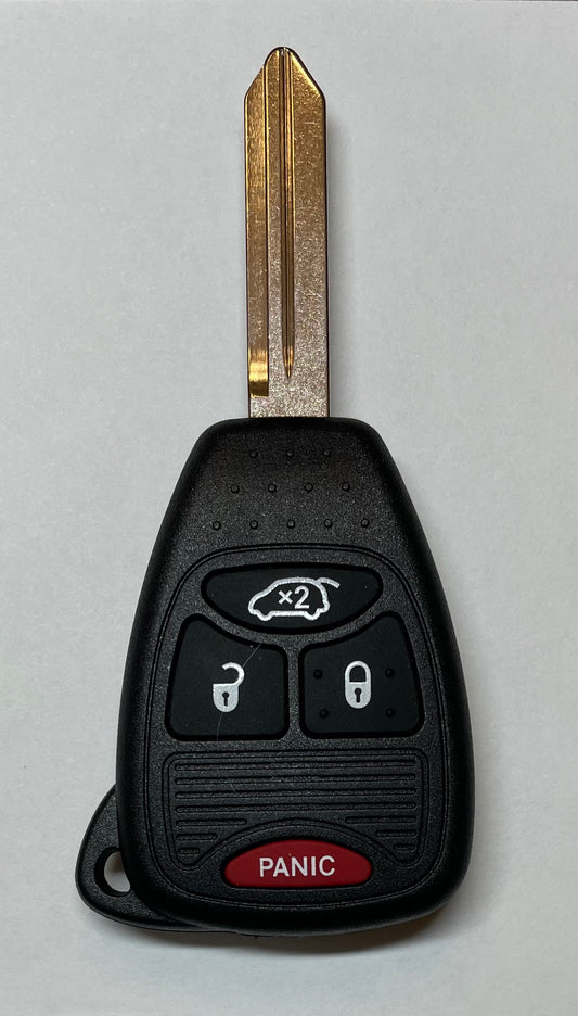 Chrysler, Dodge, Jeep 2004-2016 - 4-Button Remote Head Key - FCC ID: OHT692427AA, OHT692713AA, KOBDT04A - Chip ID: PHILIPS 46 - 315 MHz (AFTERMARKET) - SKU: RK-CHY-OHT-4