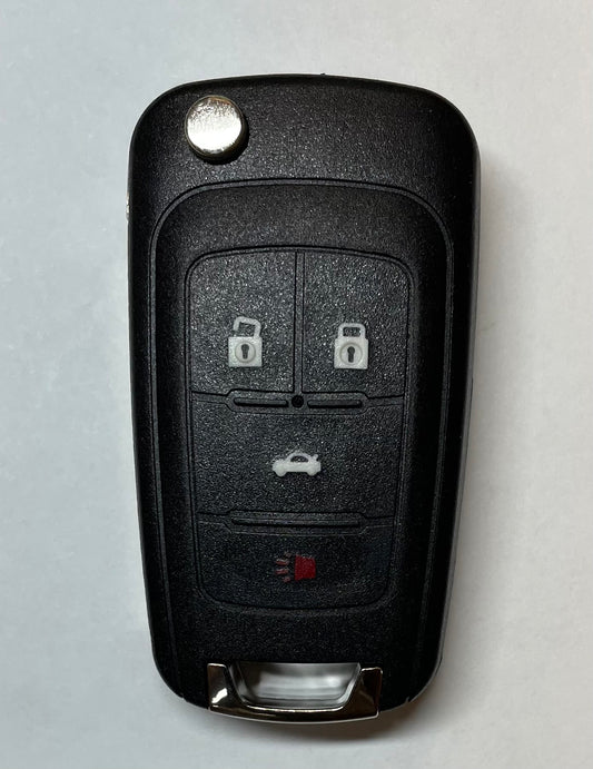 GM - Buick, Chevrolet, GMC 2010-2019 - 4-Button Flip Key - FCC ID: OHT01060512 - Chip ID: 46 - 315Mhz (AFTERMARKET) - SKU: RK-GM-FP4